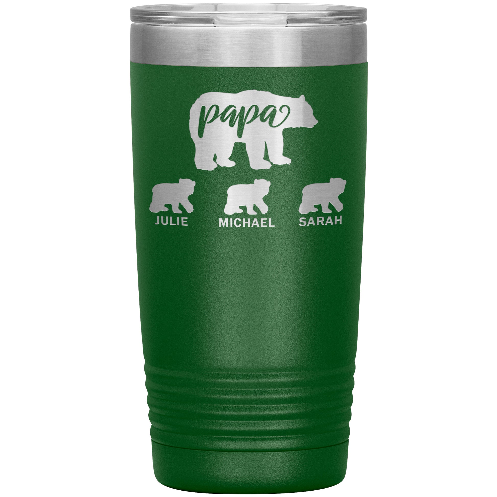 Papa Bear Personalize Tumbler