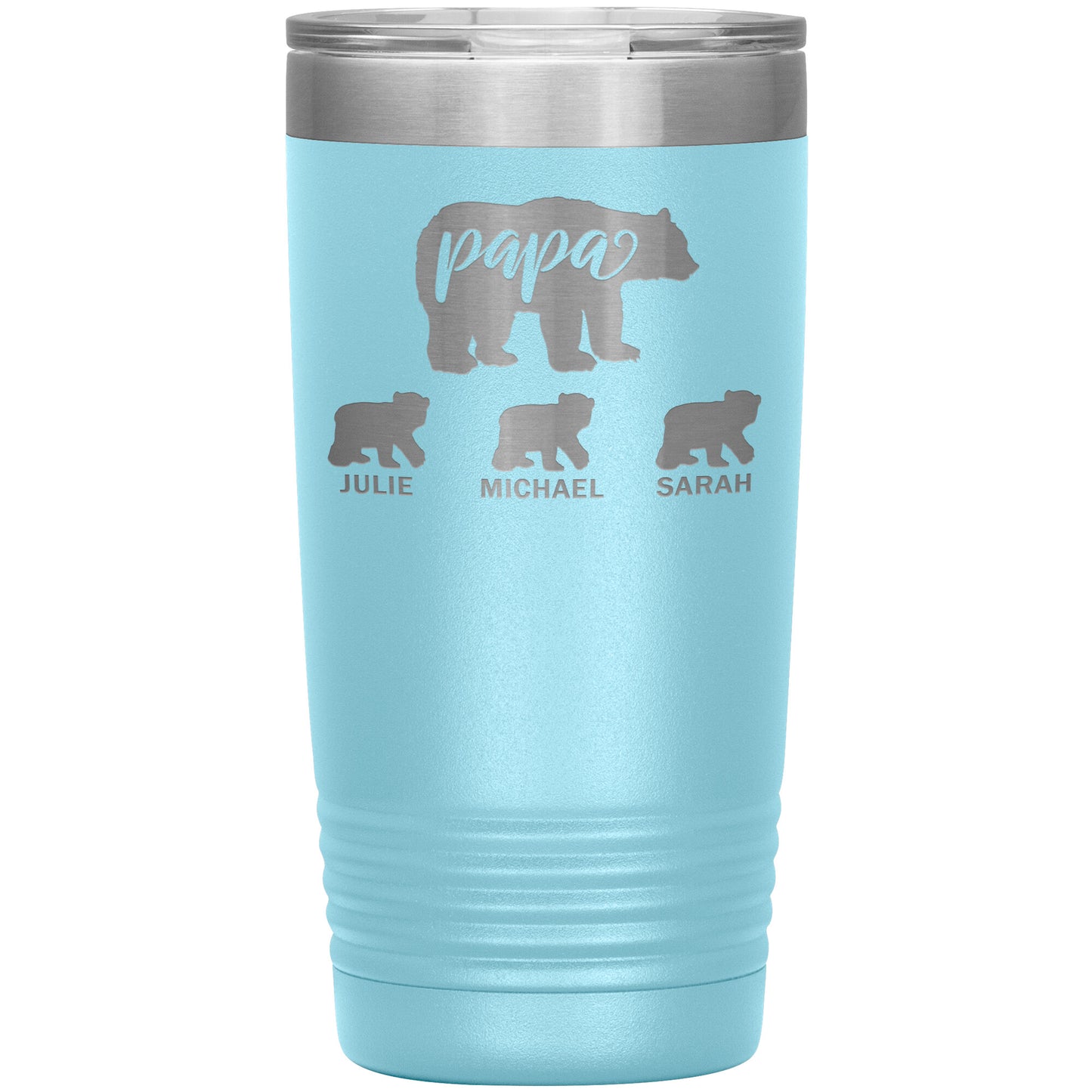 Papa Bear Personalize Tumbler