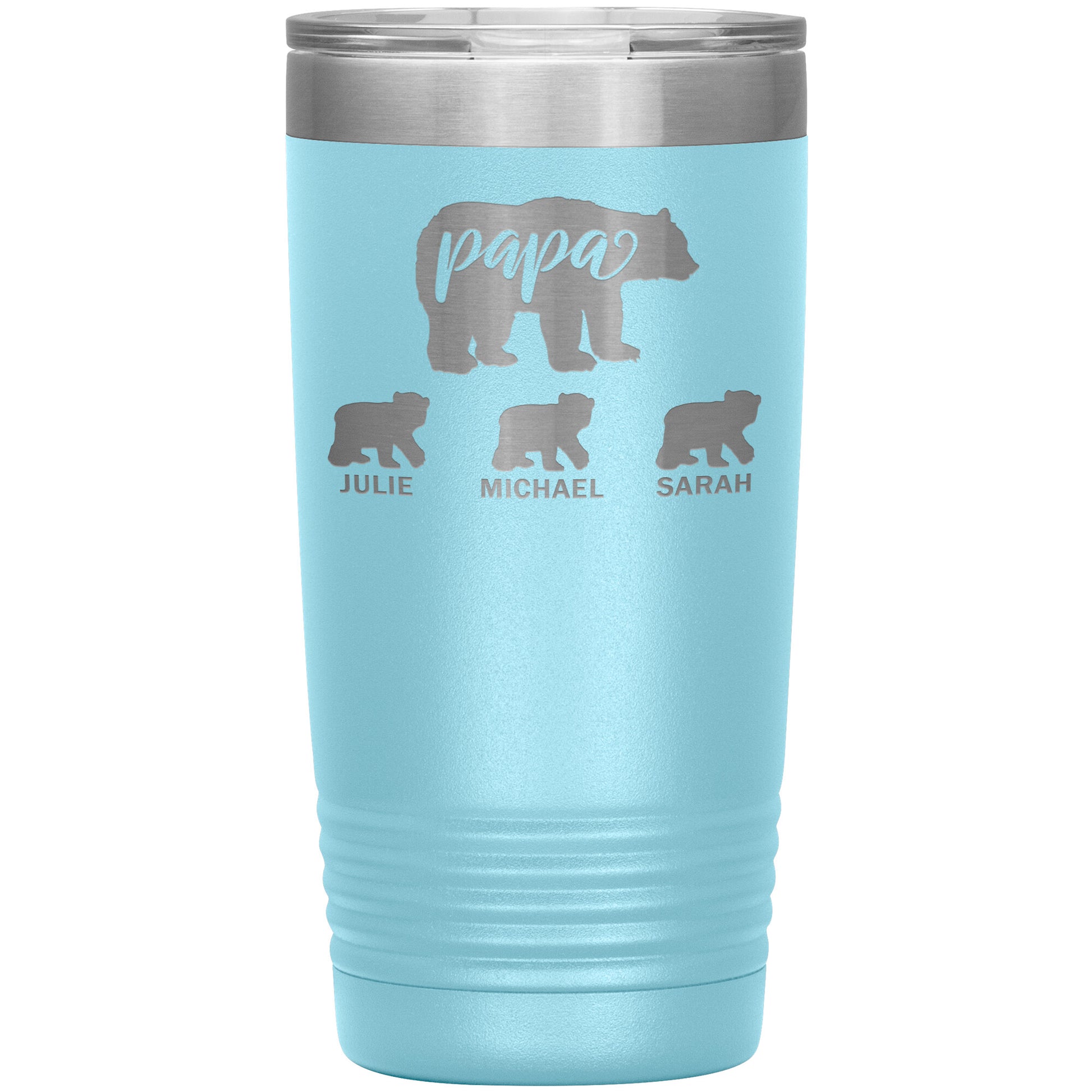 Papa Bear Personalize Tumbler