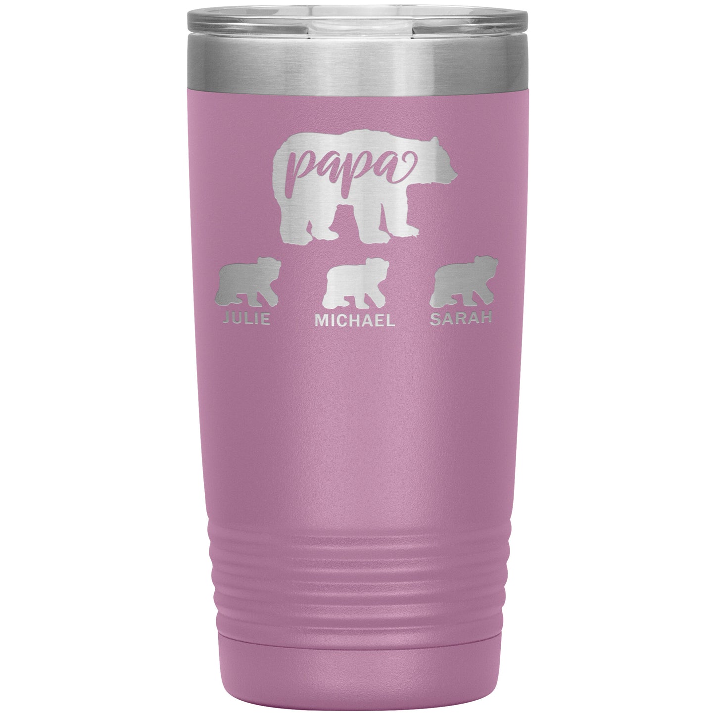 Papa Bear Personalize Tumbler