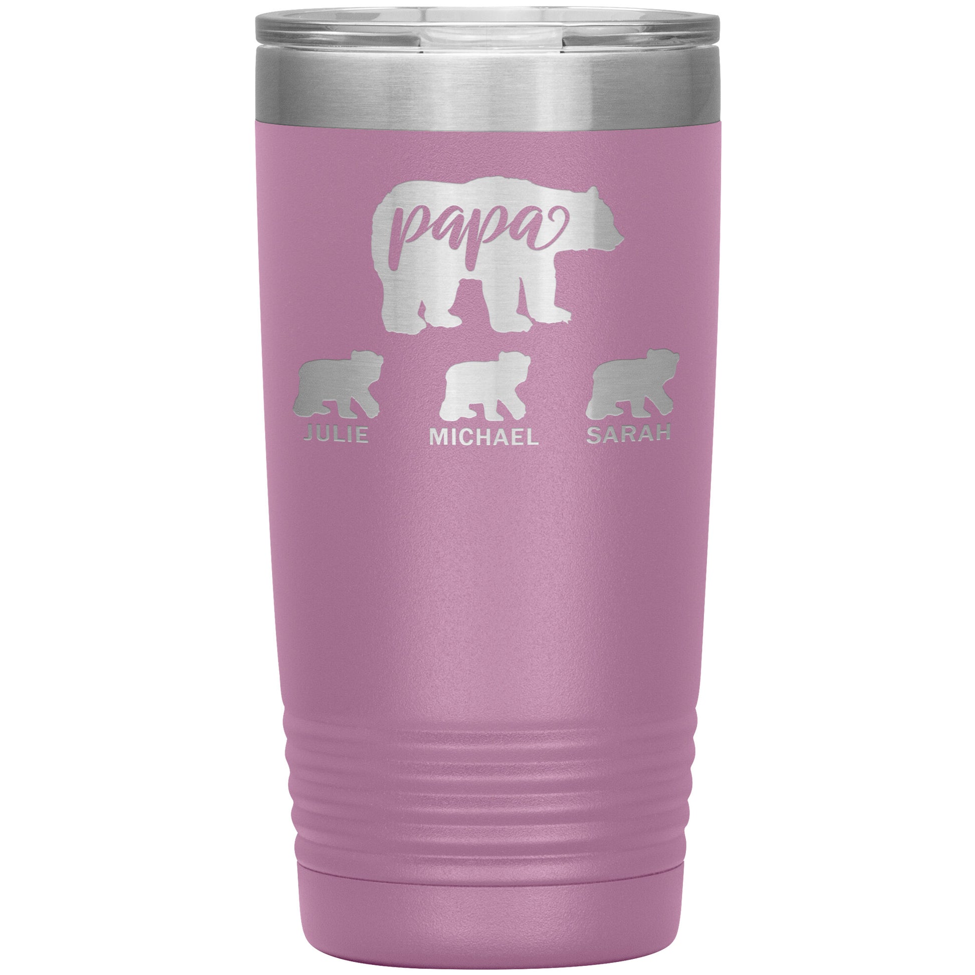 Papa Bear Personalize Tumbler