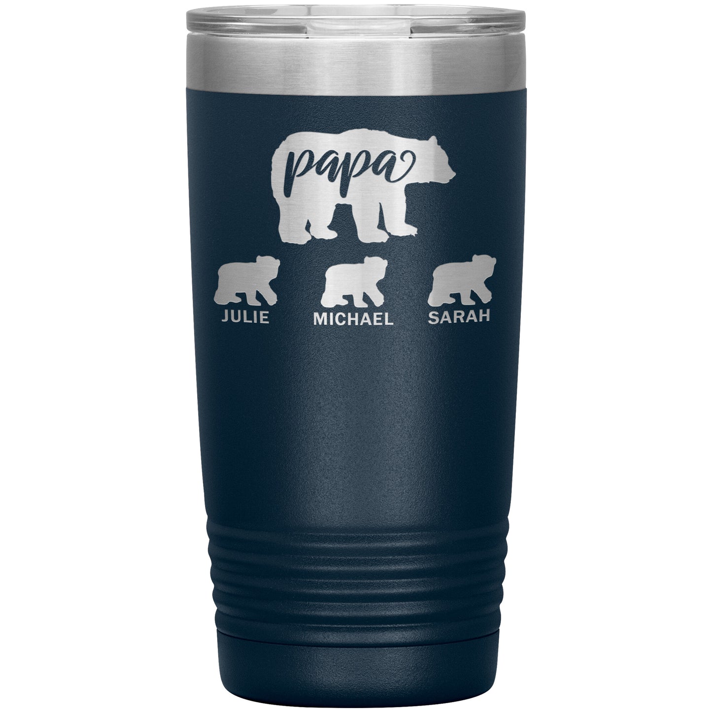 Papa Bear Personalize Tumbler