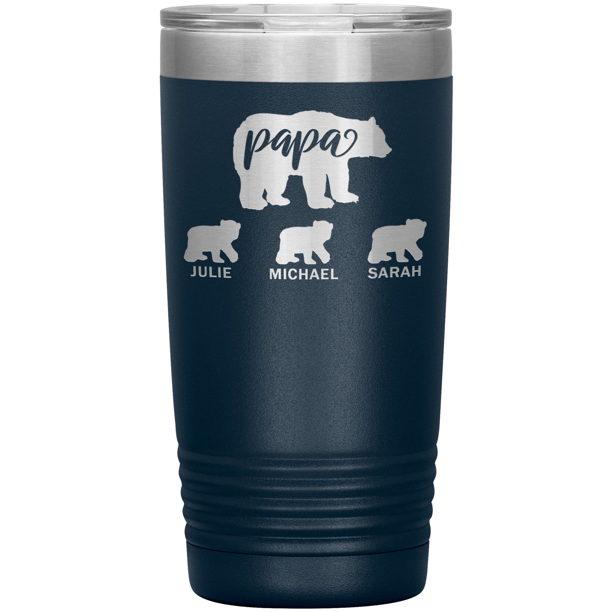 Papa Bear Personalize Tumbler