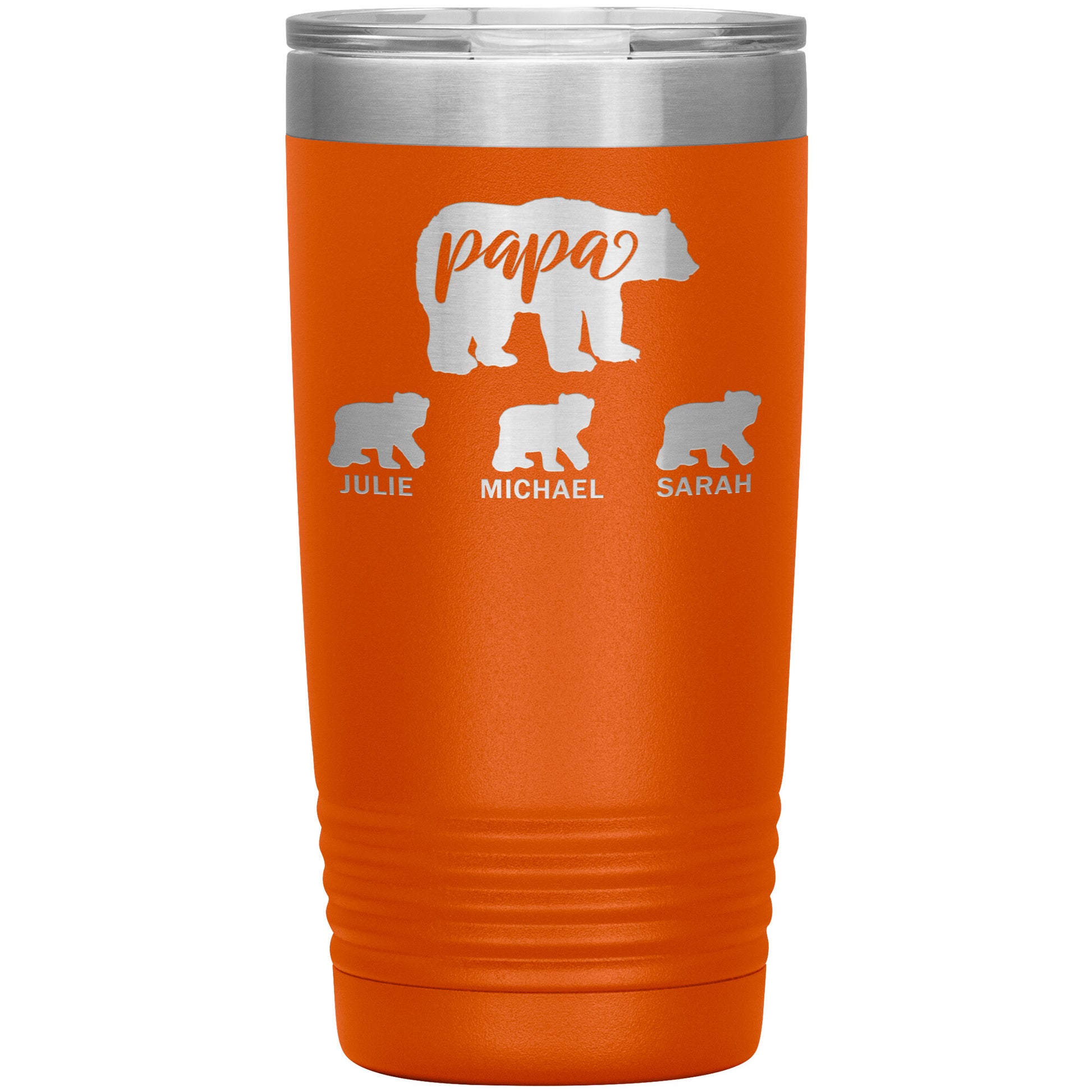 Papa Bear Personalize Tumbler