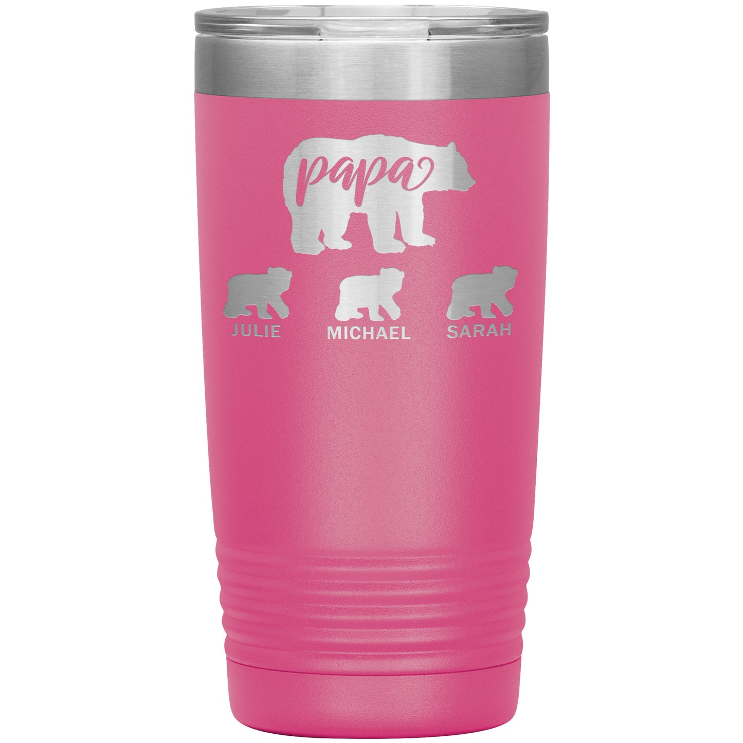 Papa Bear Personalize Tumbler