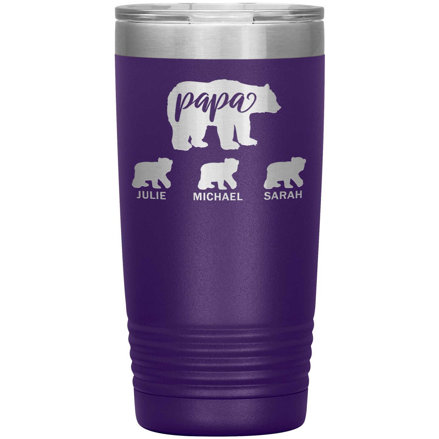 Papa Bear Personalize Tumbler