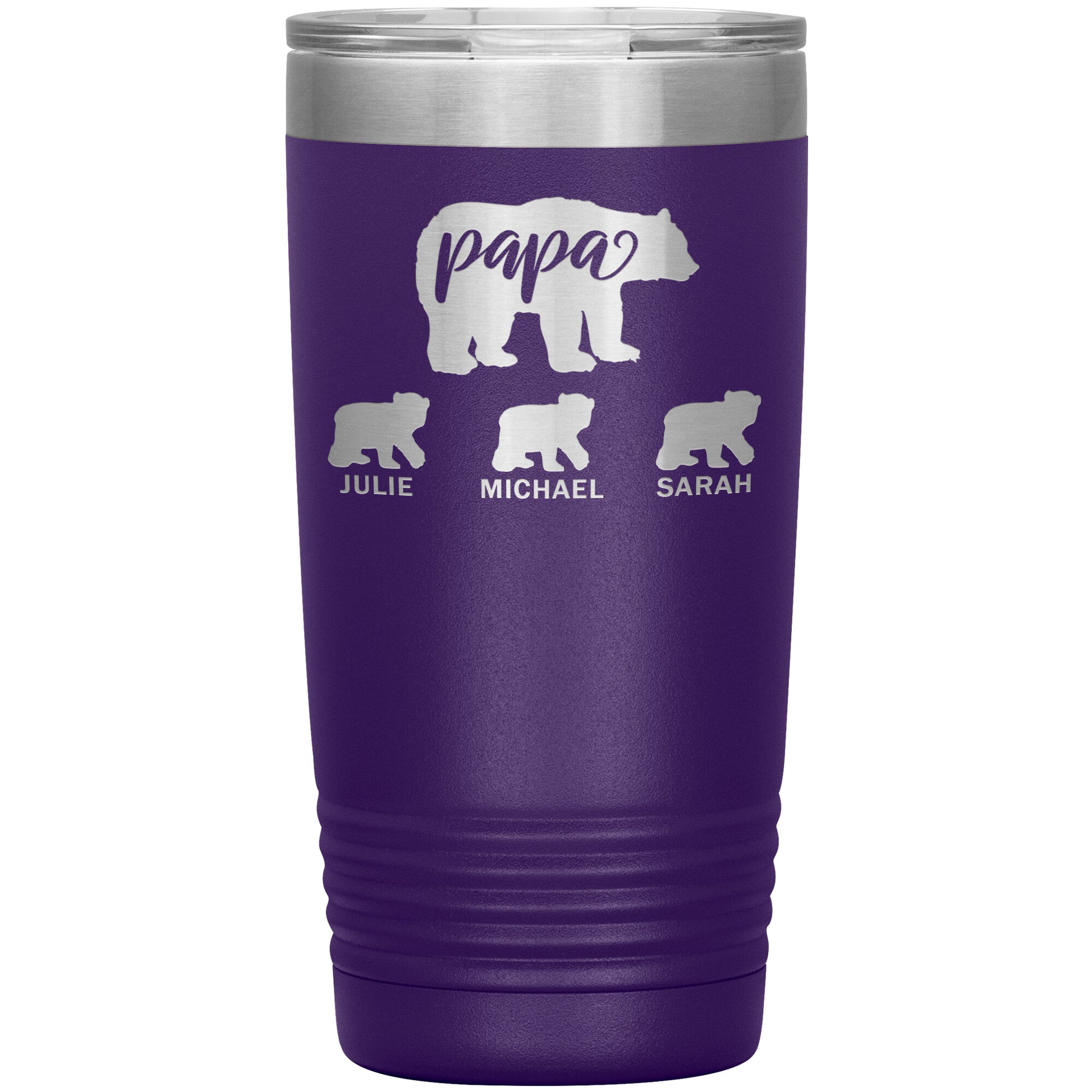 Papa Bear Personalize Tumbler