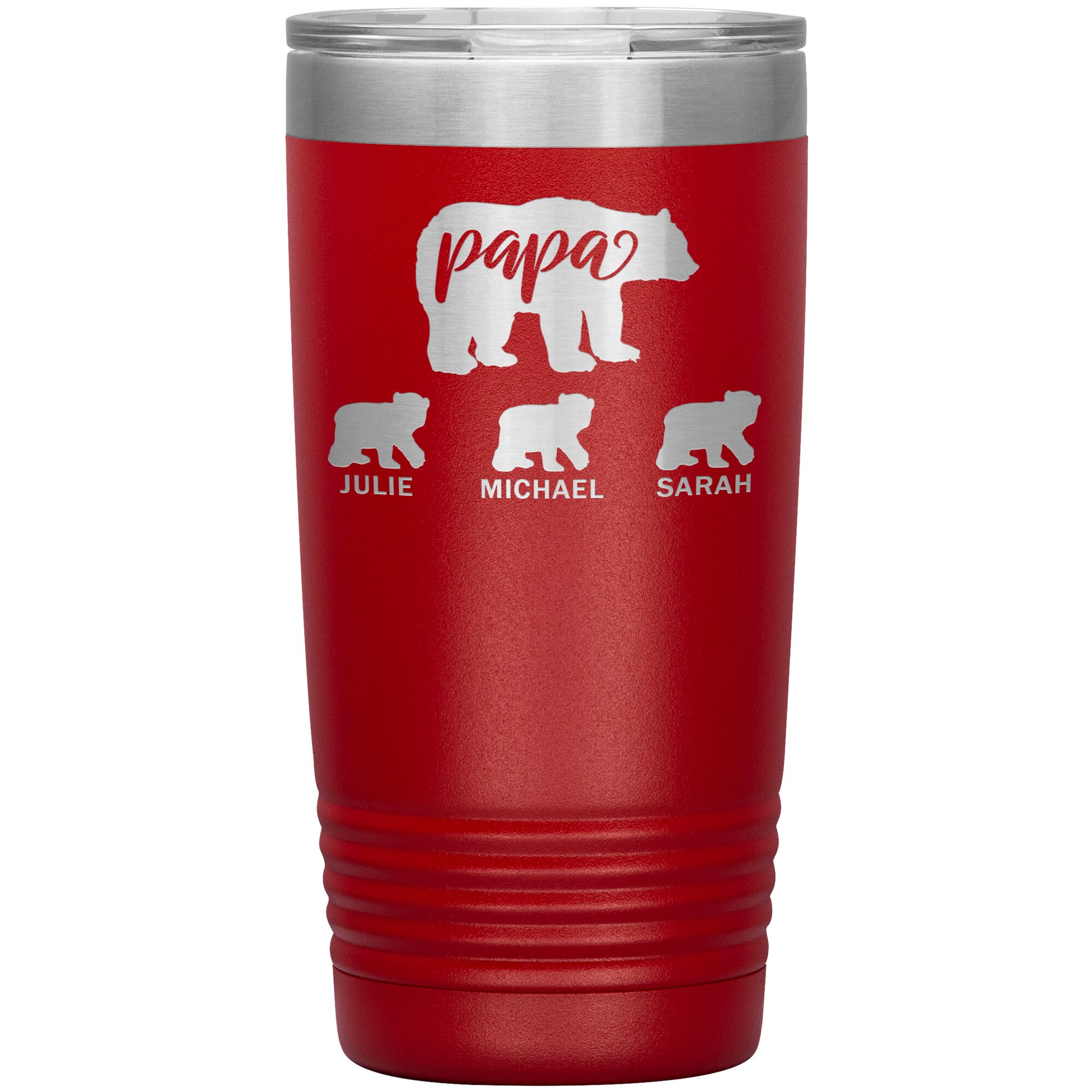 Papa Bear Personalize Tumbler