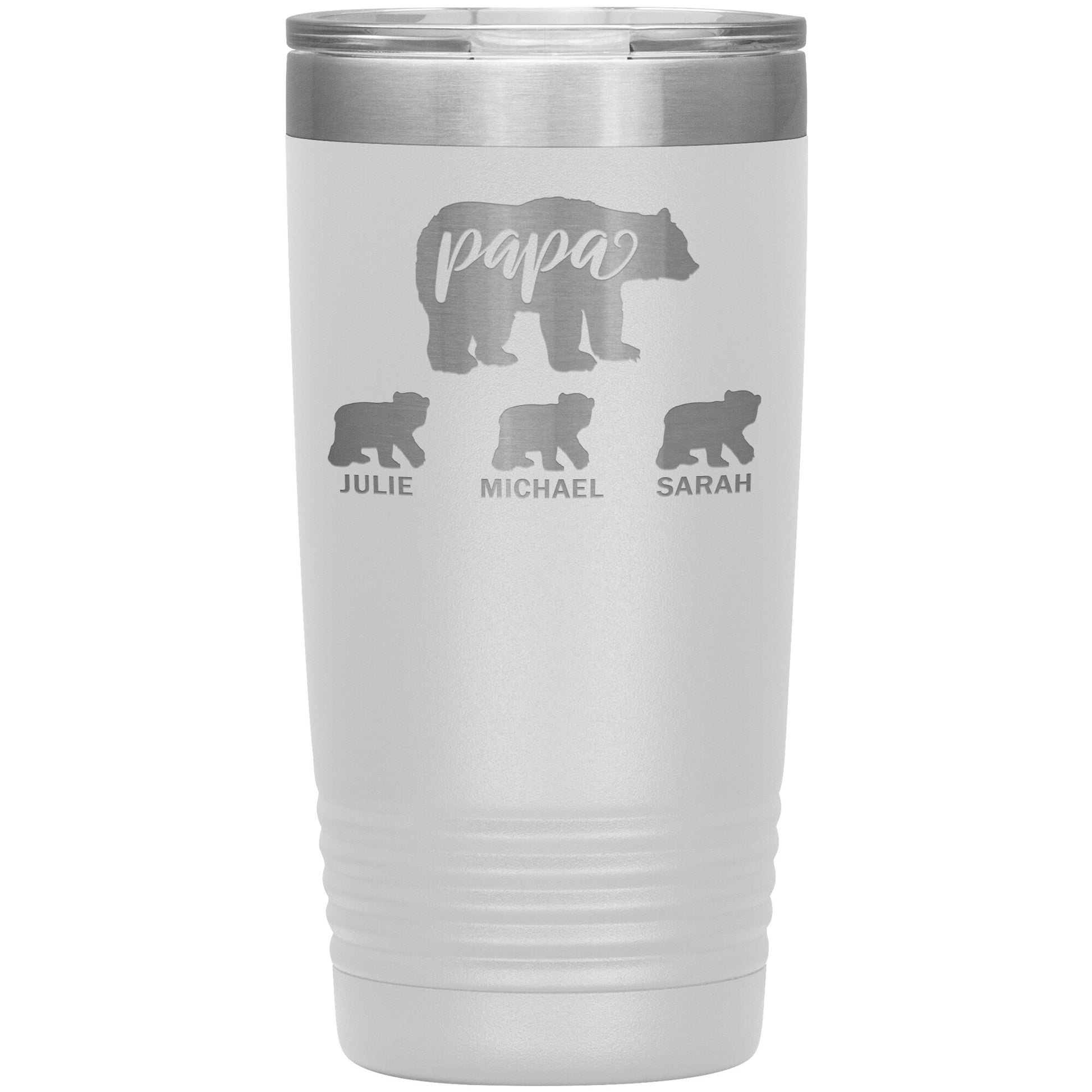 Papa Bear Personalize Tumbler
