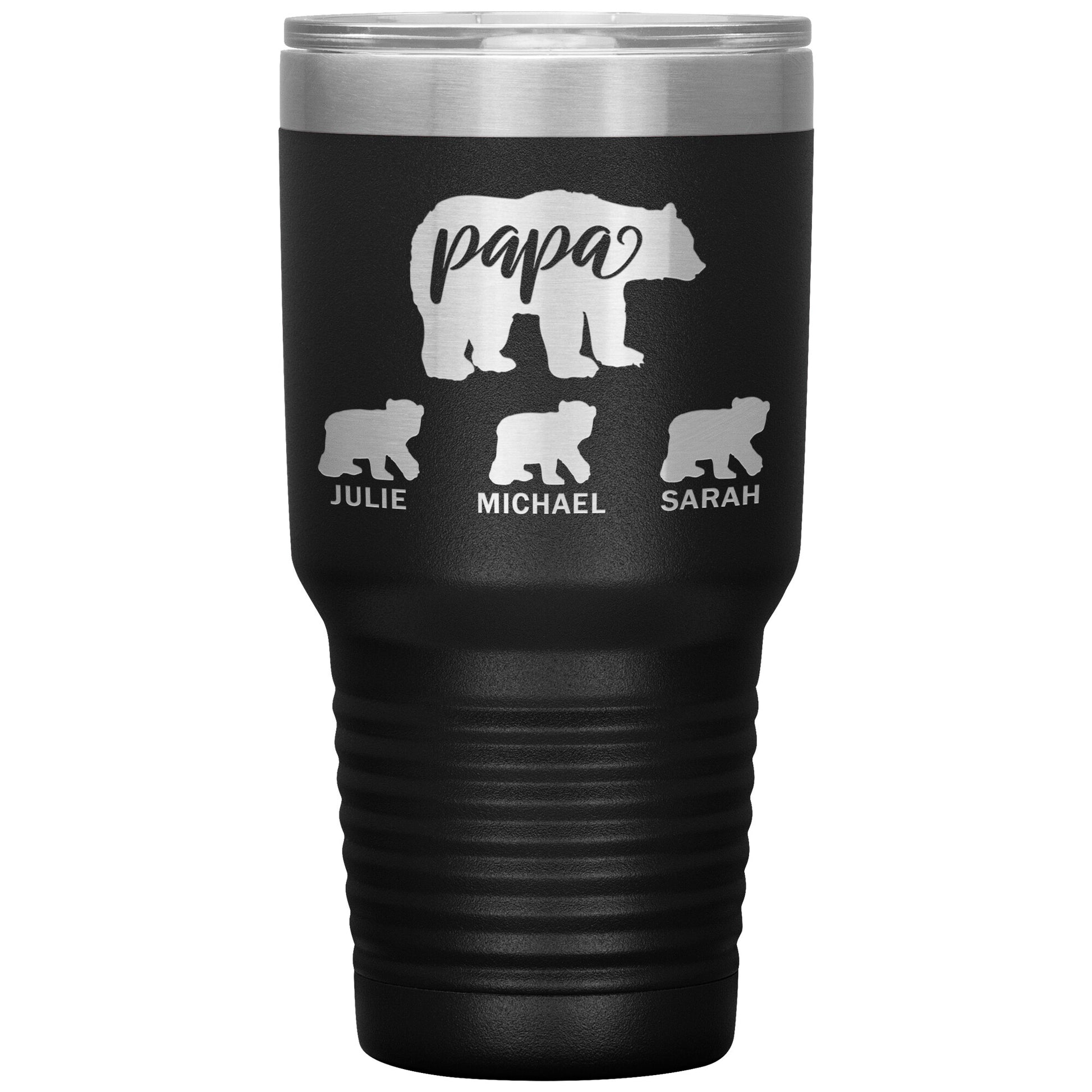 Papa Bear Personalize Tumbler