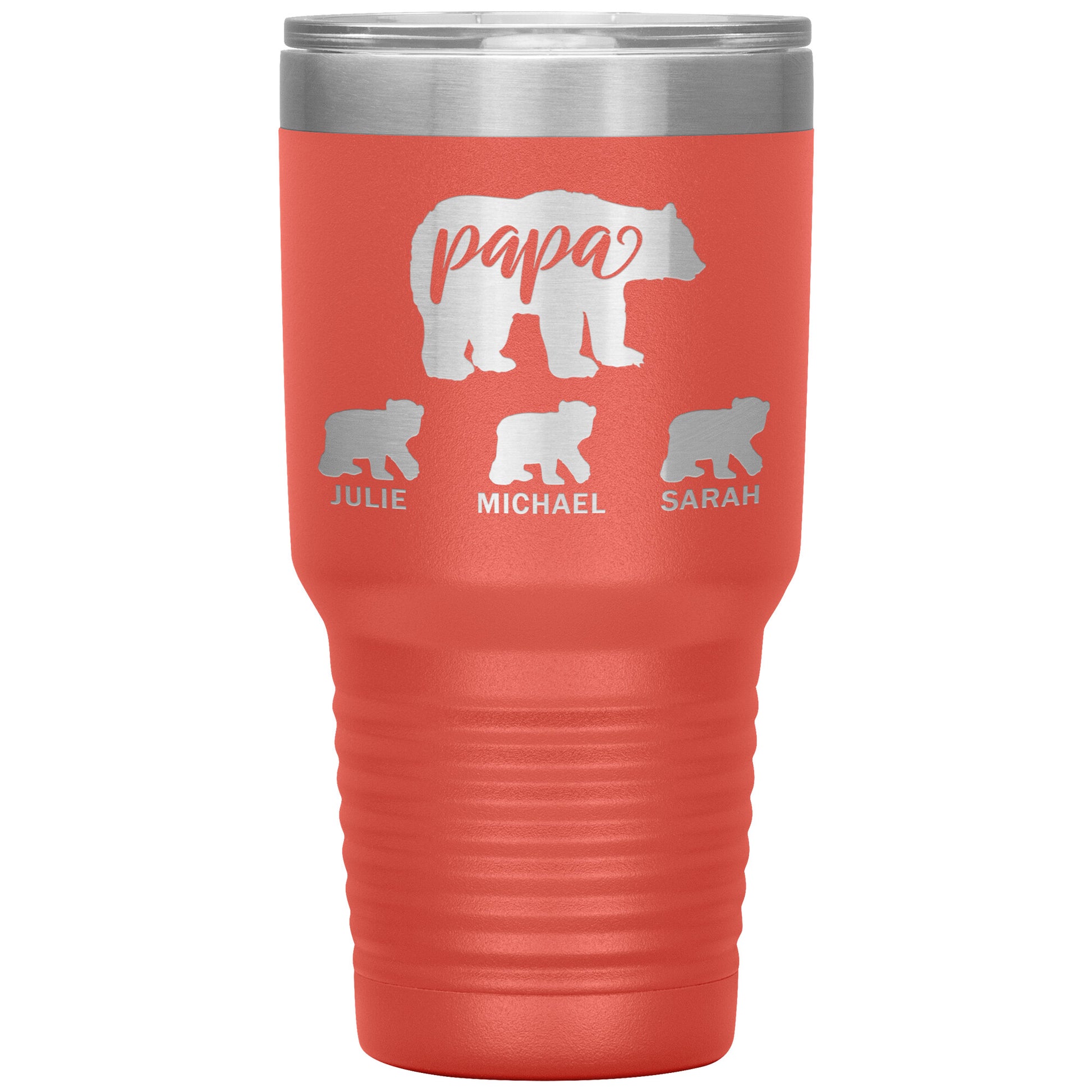 Papa Bear Personalize Tumbler