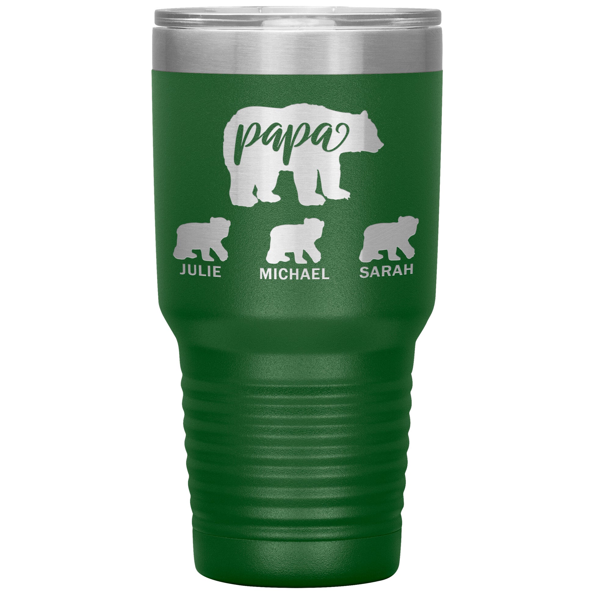 Papa Bear Personalize Tumbler