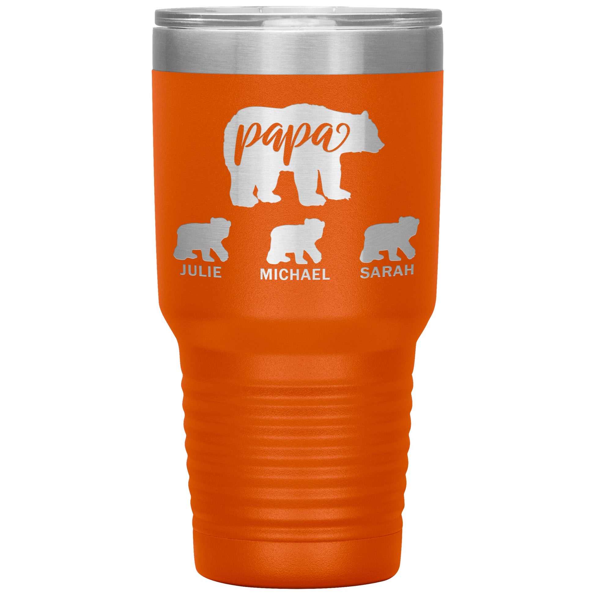 Papa Bear Personalize Tumbler