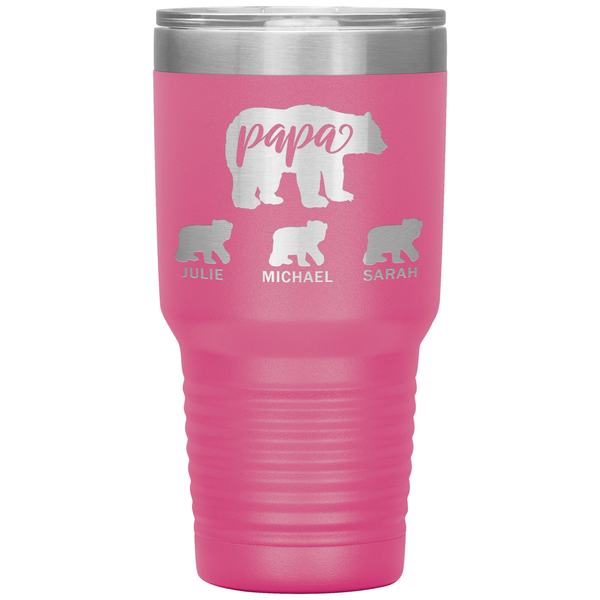 Papa Bear Personalize Tumbler