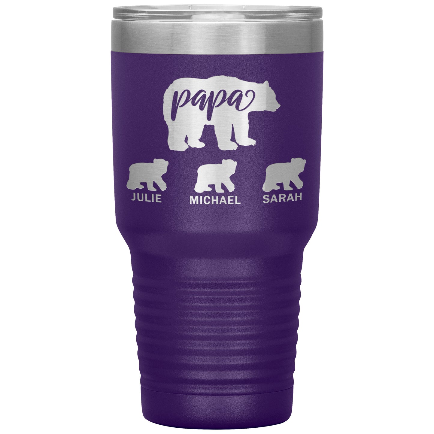 Papa Bear Personalize Tumbler