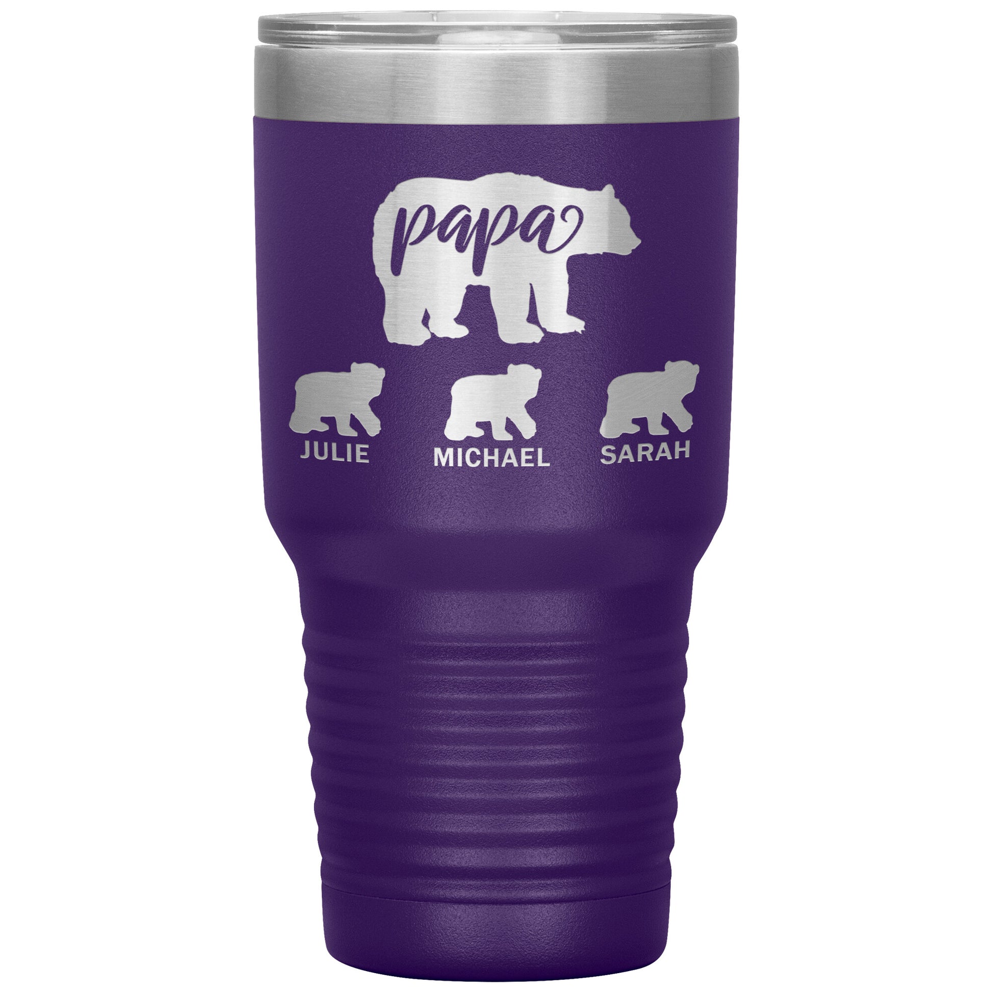 Papa Bear Personalize Tumbler