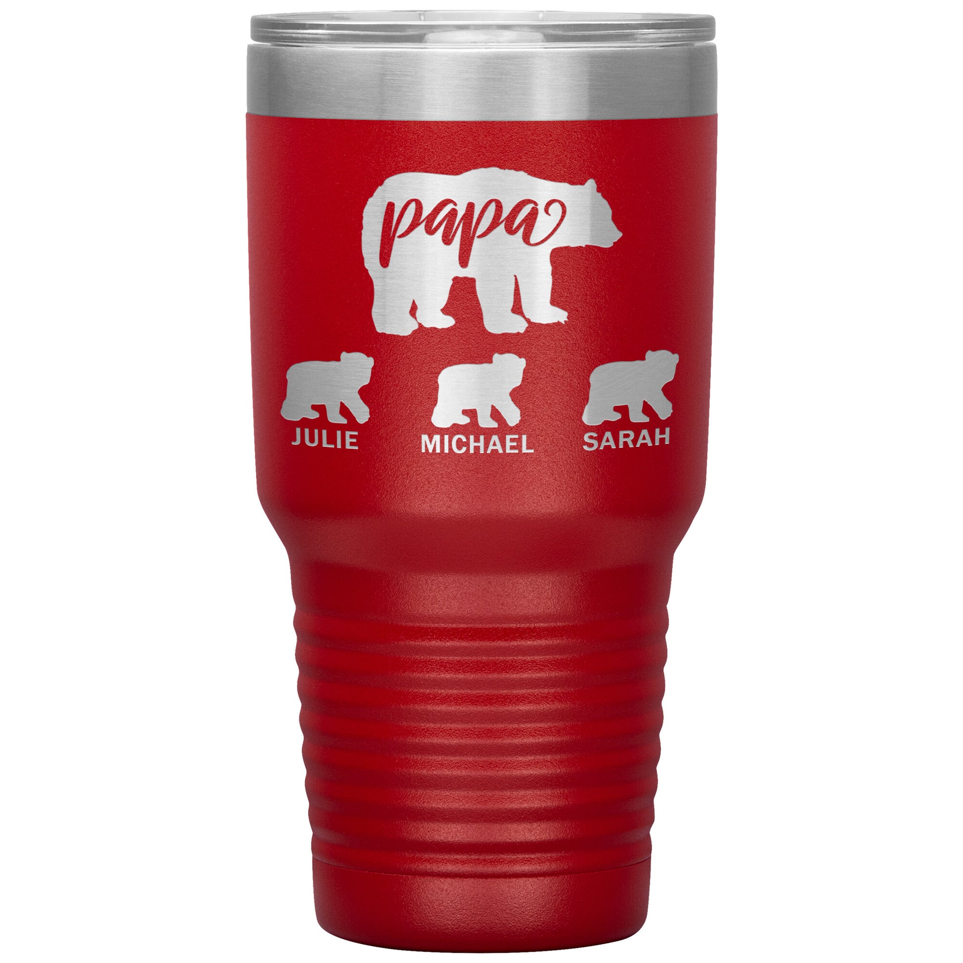 Papa Bear Personalize Tumbler