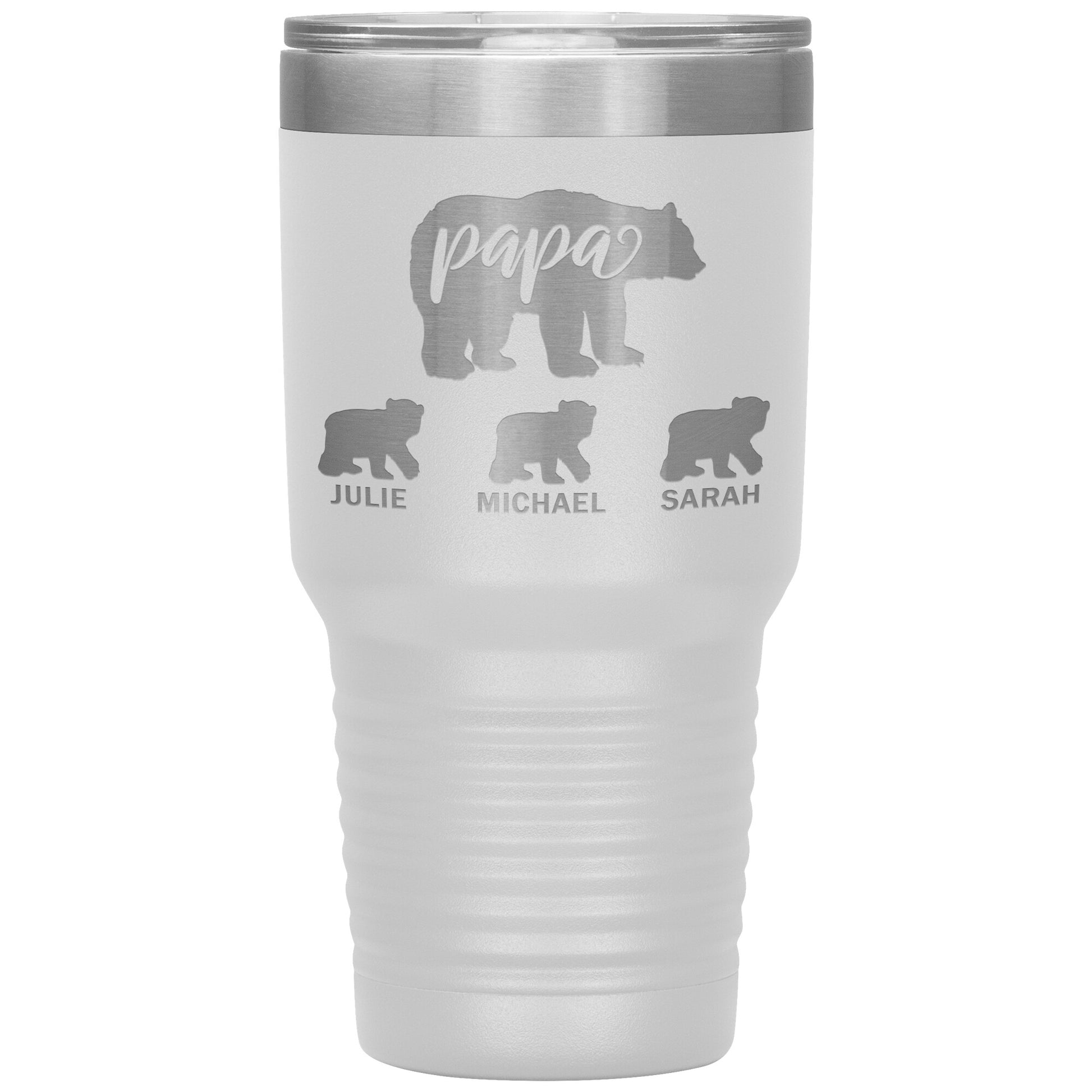 Papa Bear Personalize Tumbler