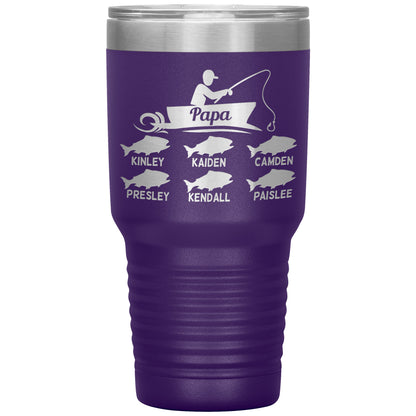 Papa Fishing Tumbler