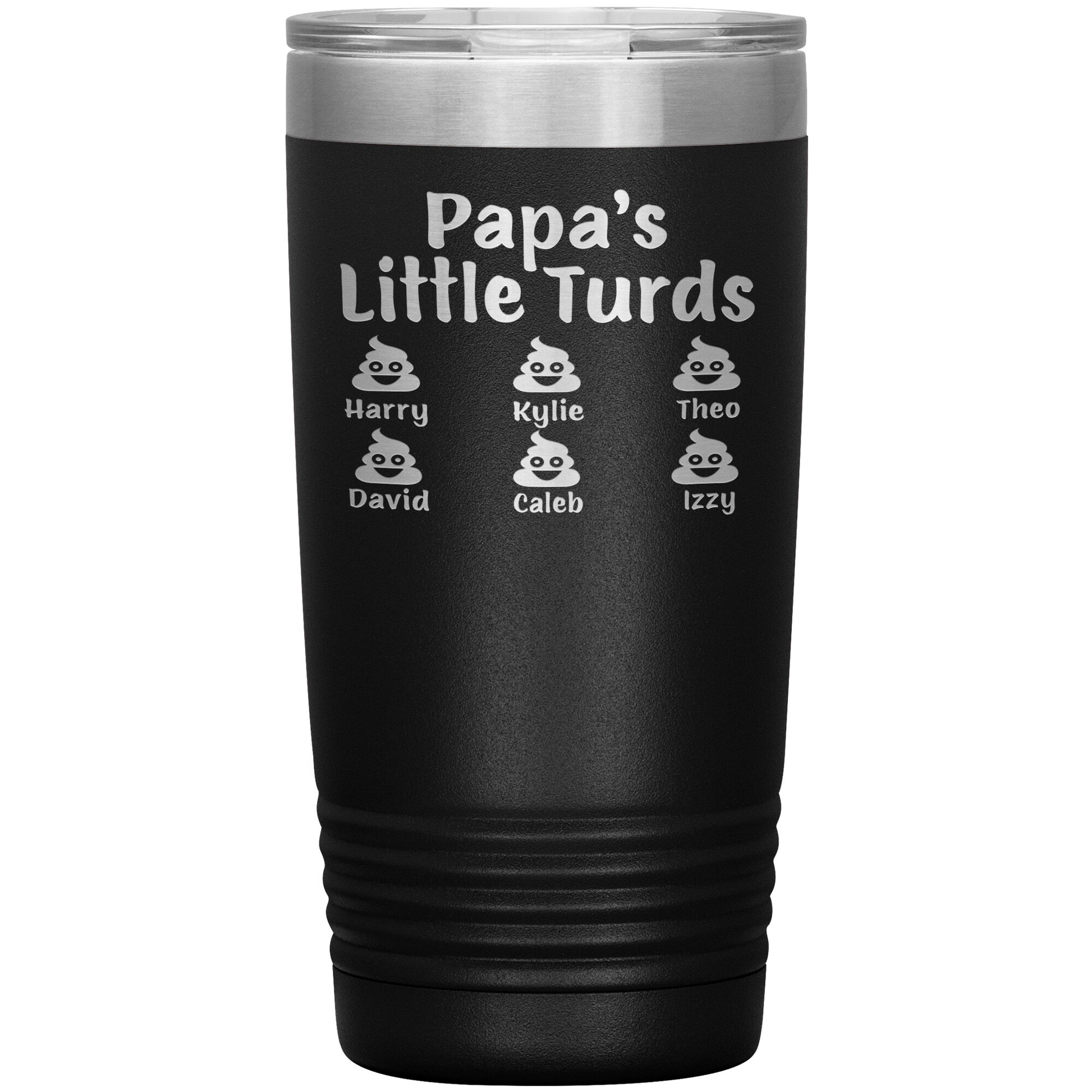 Papa's Little Turds Tumbler
