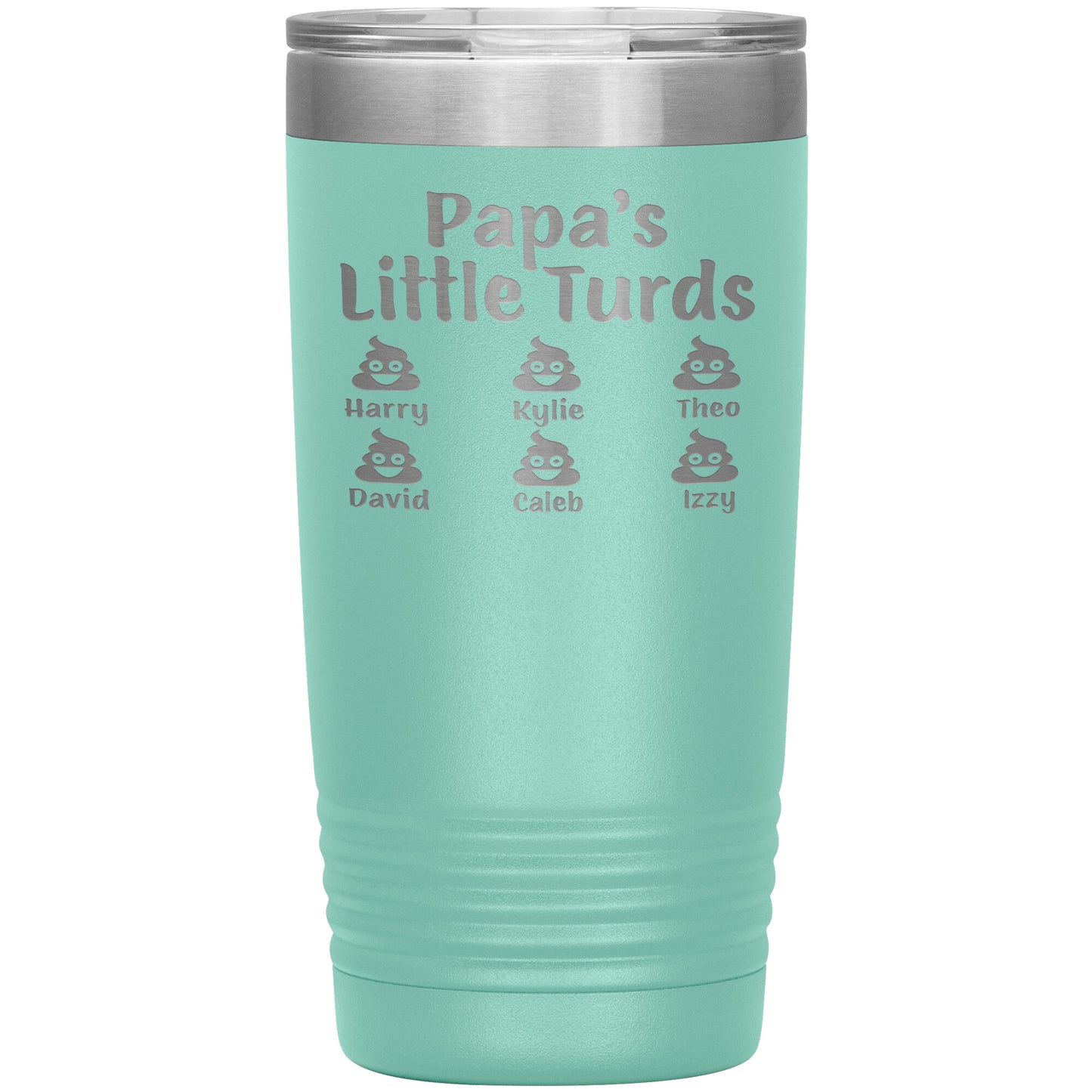 Papa's Little Turds Tumbler