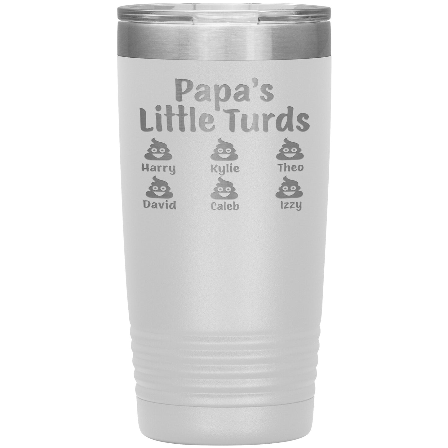 Papa's Little Turds Tumbler