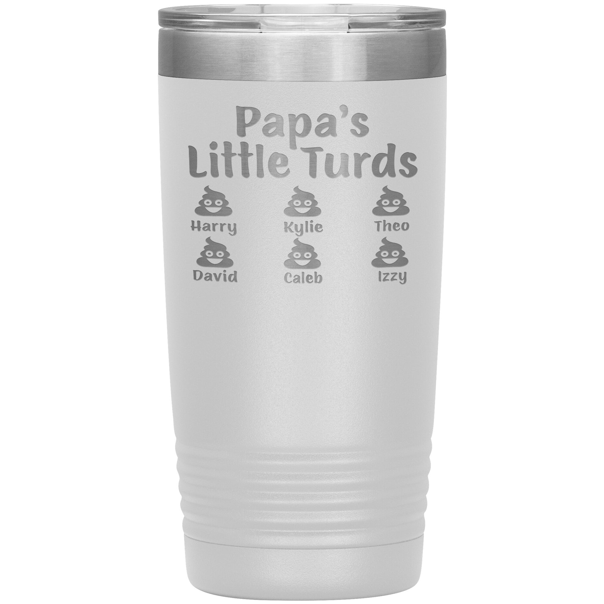 Papa's Little Turds Tumbler