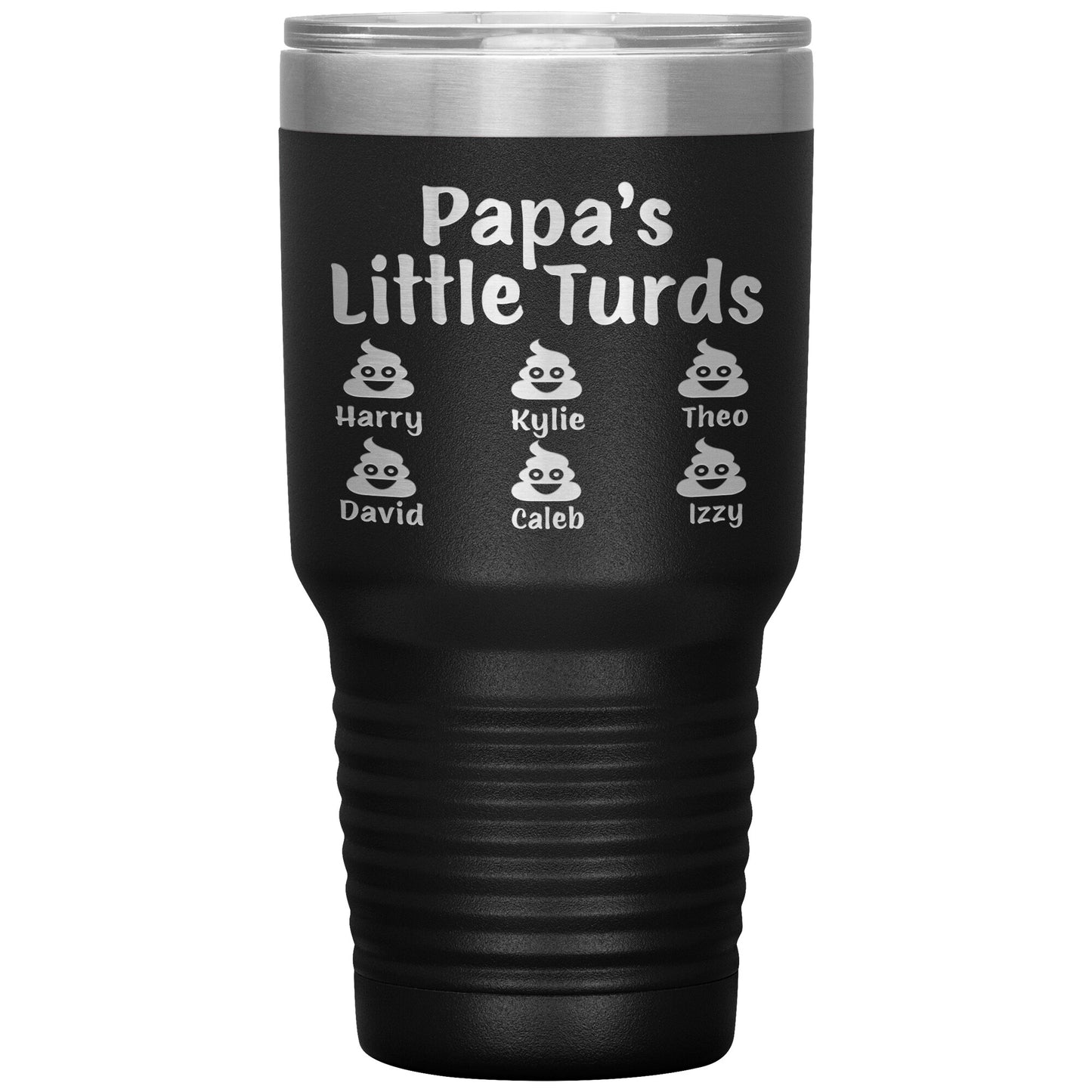 Papa's Little Turds Tumbler
