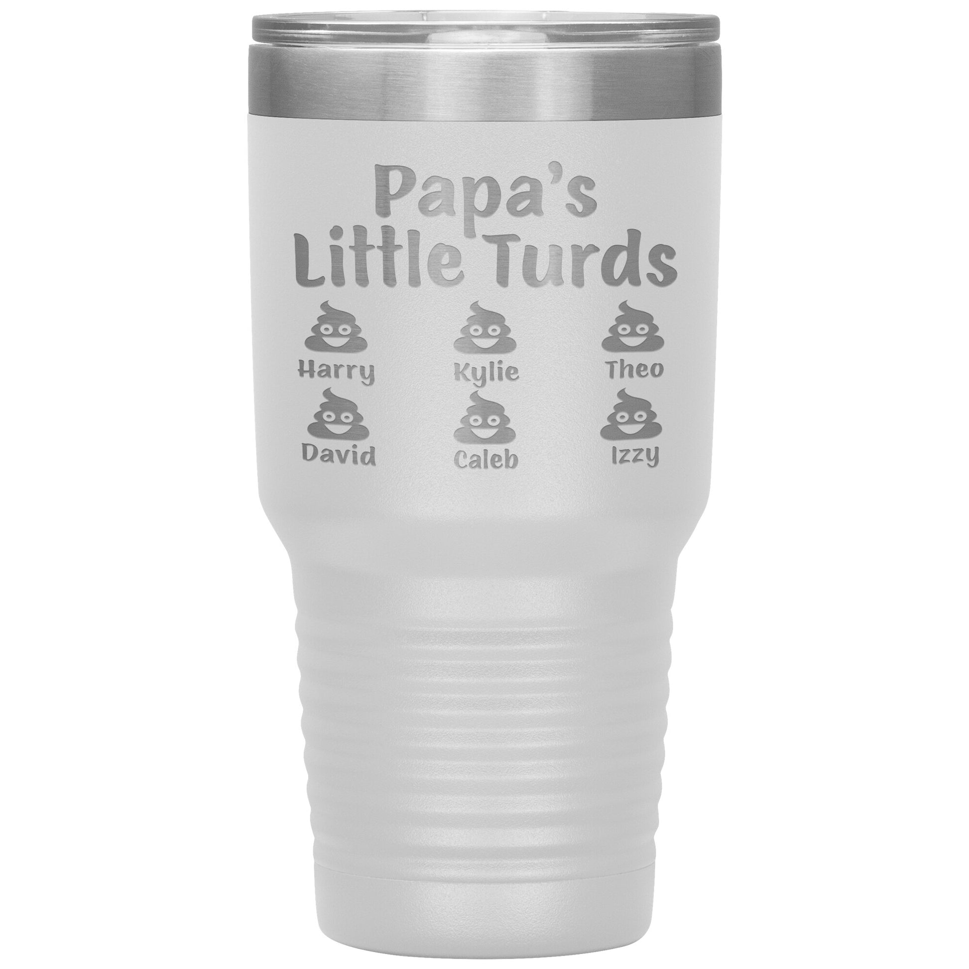Papa's Little Turds Tumbler