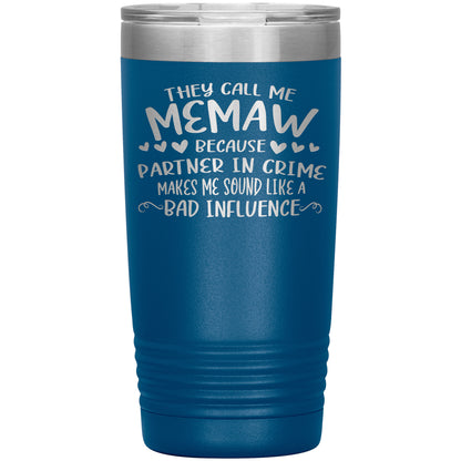 Partner in Crime Memaw Tumbler