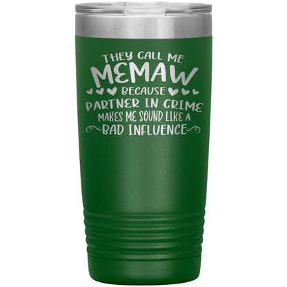 Partner in Crime Memaw Tumbler