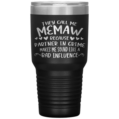 Partner in Crime Memaw Tumbler