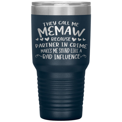 Partner in Crime Memaw Tumbler