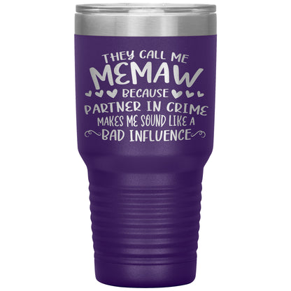 Partner in Crime Memaw Tumbler