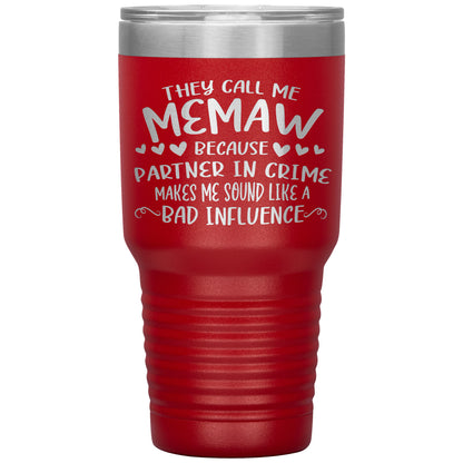 Partner in Crime Memaw Tumbler