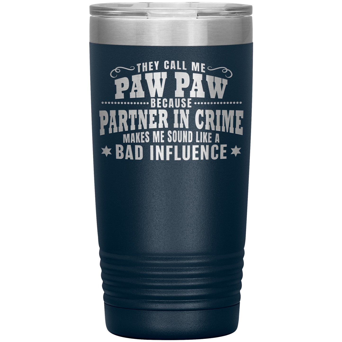 Paw Paw Partner in Crime Tumbler