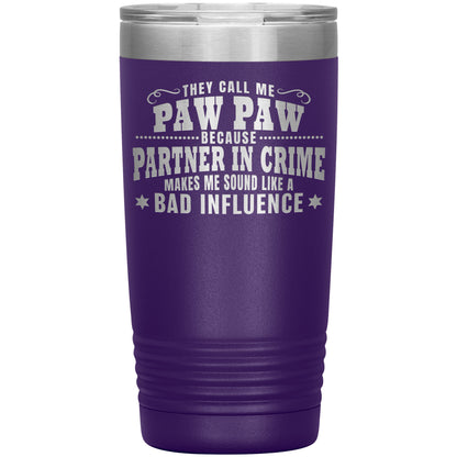 Paw Paw Partner in Crime Tumbler