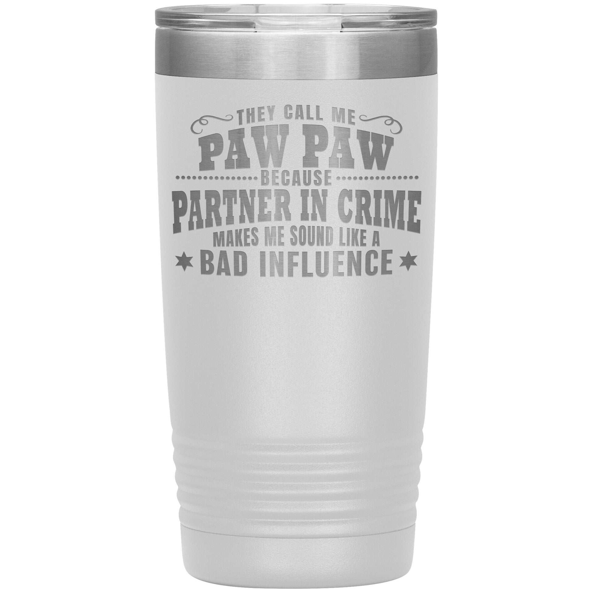Paw Paw Partner in Crime Tumbler