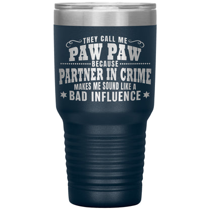 Paw Paw Partner in Crime Tumbler