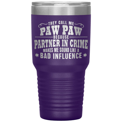 Paw Paw Partner in Crime Tumbler