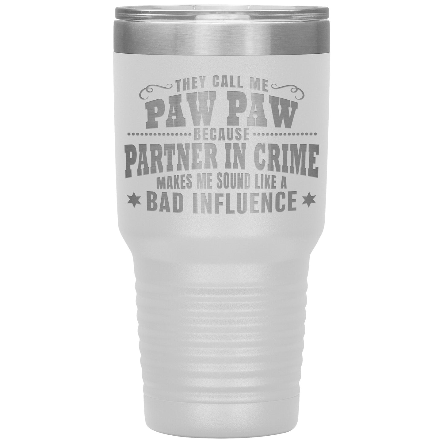Paw Paw Partner in Crime Tumbler