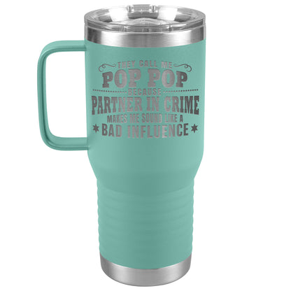 Pop Pop Partner in Crime Tumbler