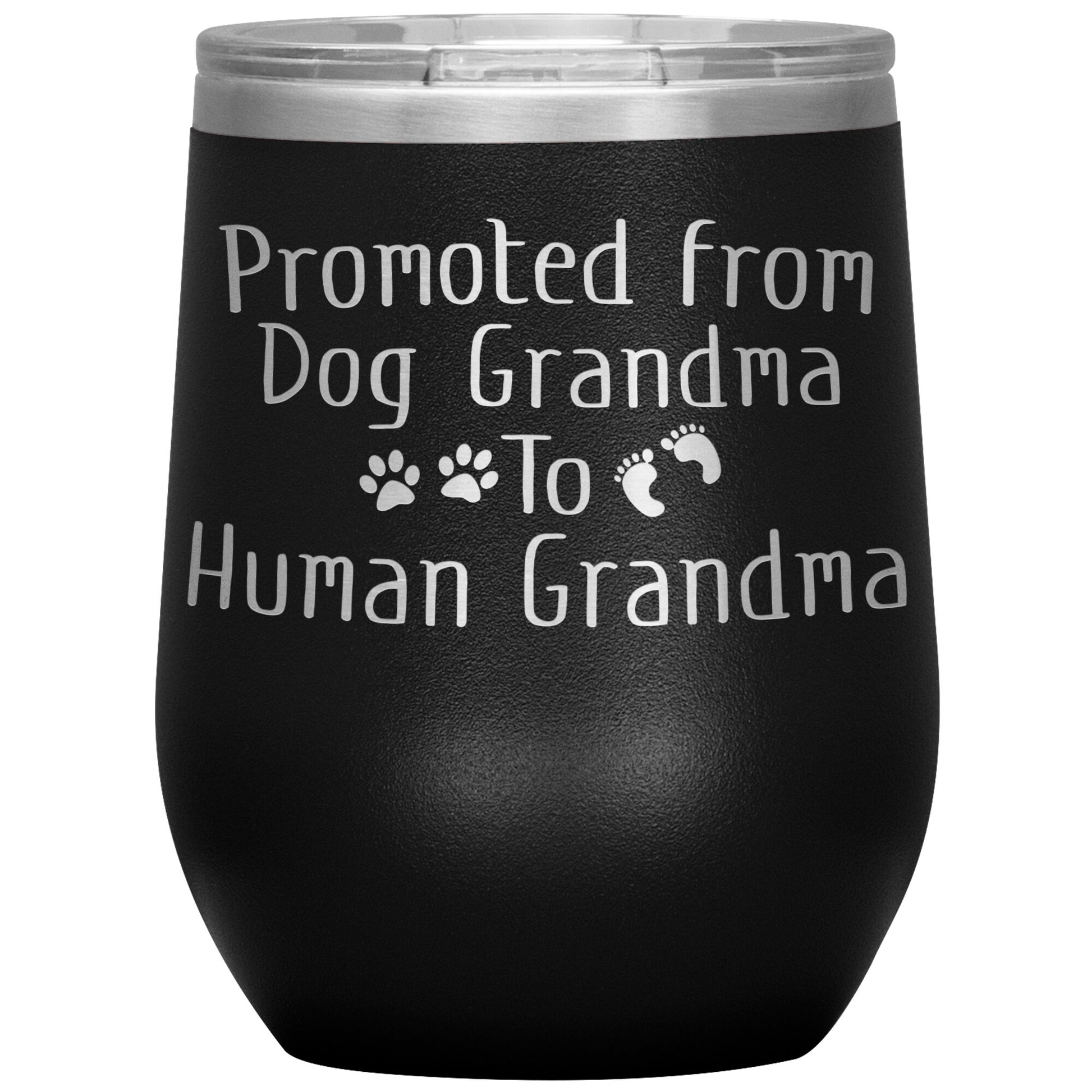 Promoted from Dog Grandma to Human Grandma Tumbler