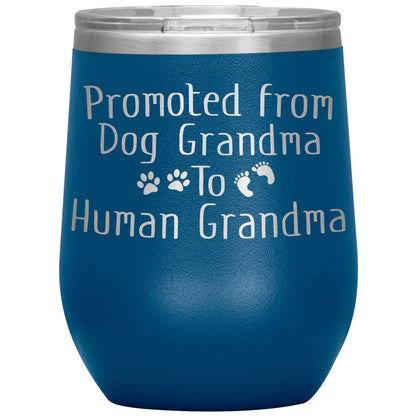 Promoted from Dog Grandma to Human Grandma Tumbler