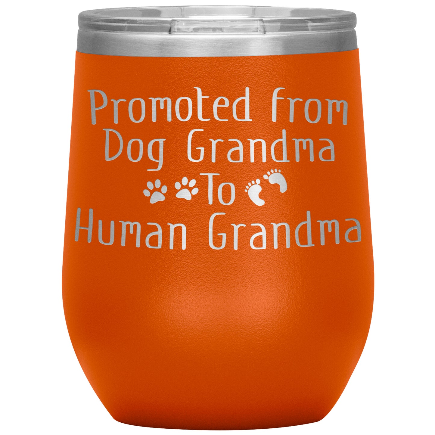 Promoted from Dog Grandma to Human Grandma Tumbler