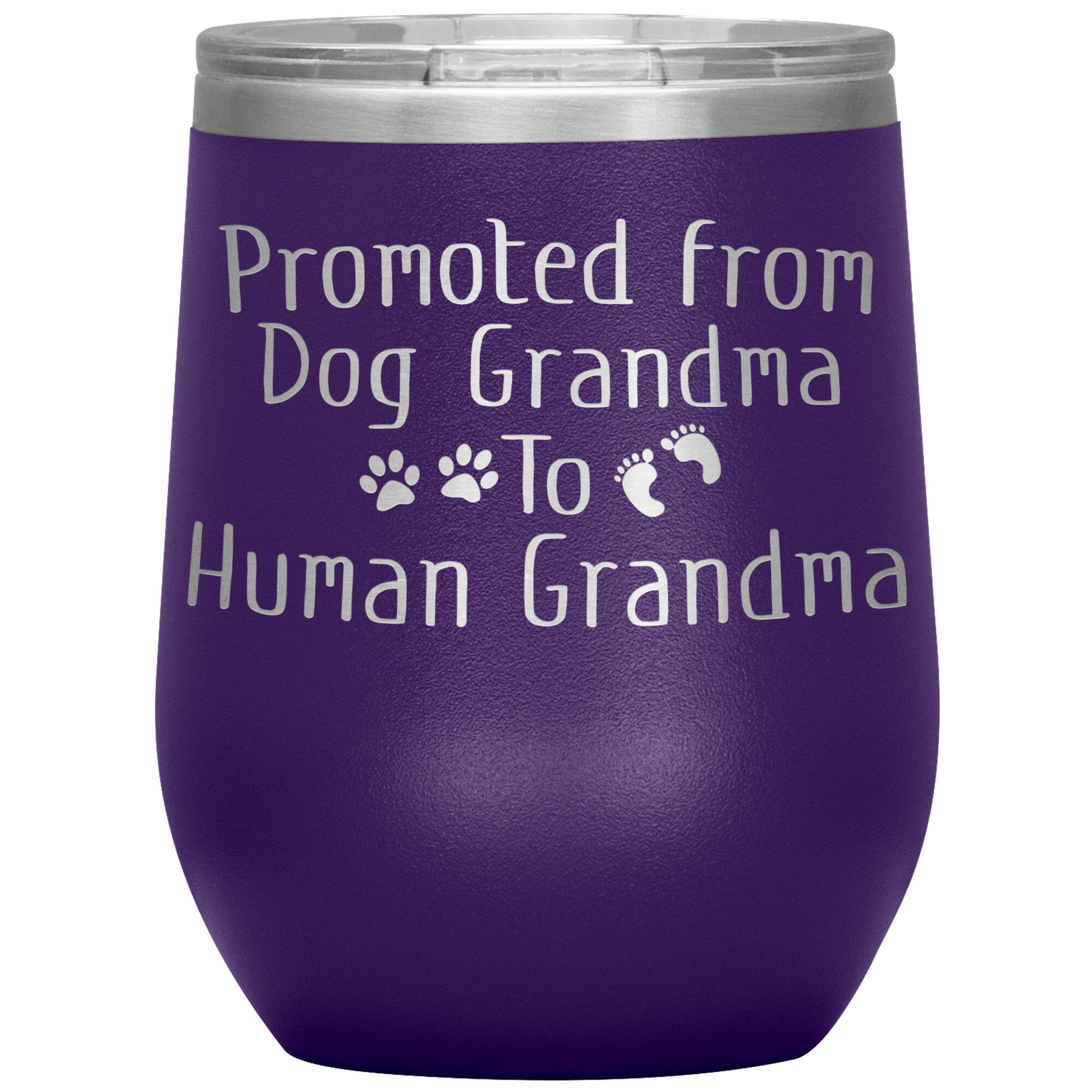 Promoted from Dog Grandma to Human Grandma Tumbler