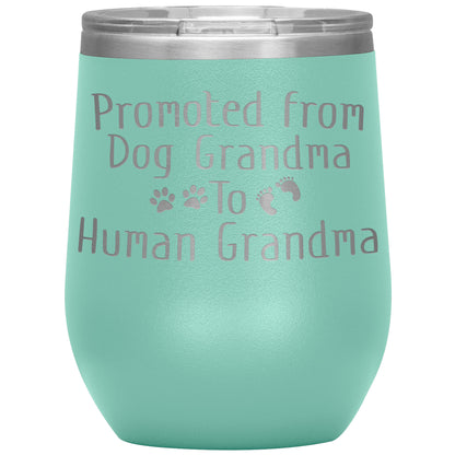 Promoted from Dog Grandma to Human Grandma Tumbler