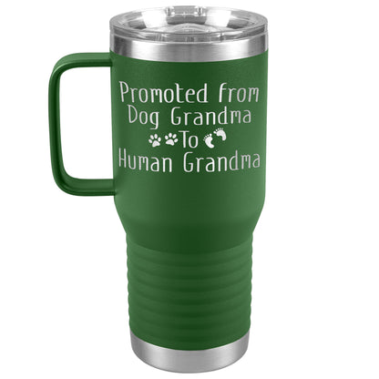 Promoted from Dog Grandma to Human Grandma Tumbler