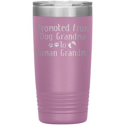 Promoted from Dog Grandma to Human Grandma Tumbler