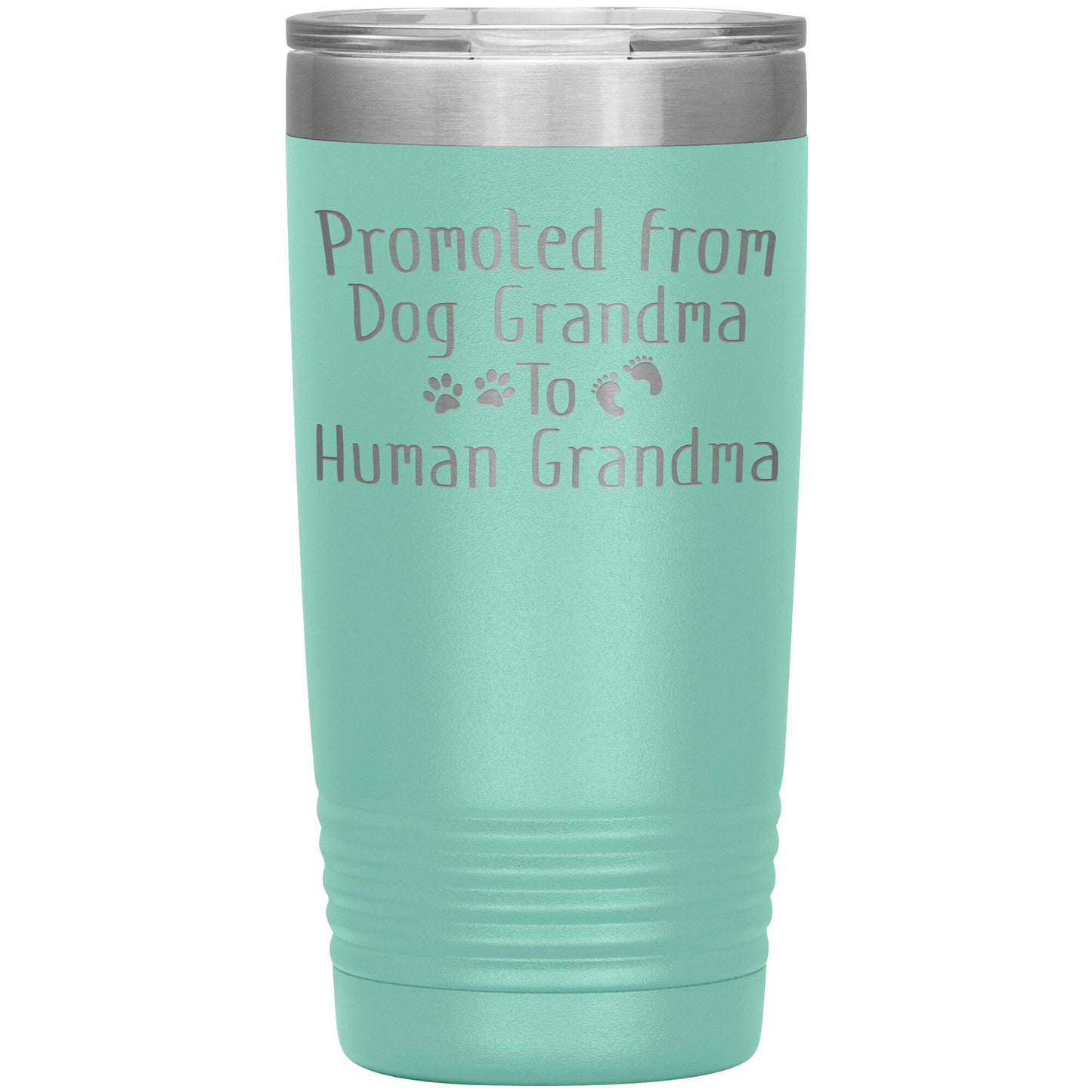 Promoted from Dog Grandma to Human Grandma Tumbler